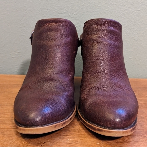 Lucky Brand Brown Sling Back Booties Size 7.5 - Picture 2 of 12